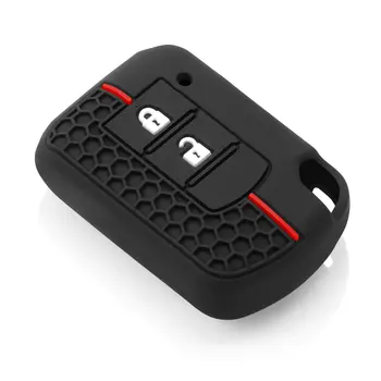 適用於三菱 ASX ASH Outlander Lancer EX Galant Pajero L200 的矽膠汽車鑰匙套,2 鍵外殼遙控器保護套 10 最佳銷售 三菱鑰匙圈套 - №2