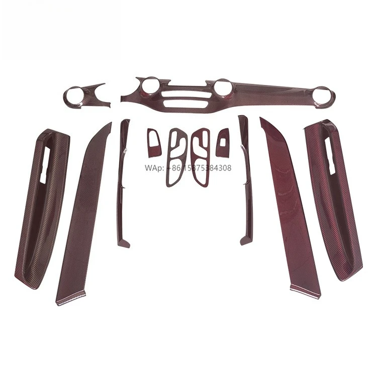 

Carbon Fiber Car Accessories Interior Accessories for Car Trim Add on Style Full Set 12 Pcs for Vito W447 V260 2017up