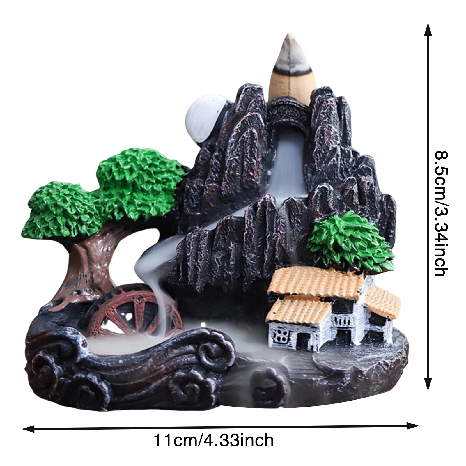 بخور ارتجاعي من السيراميك على الطراز الصيني، بخور ارتجاعي لتهدئة العواطف، تخفيف القلق #6