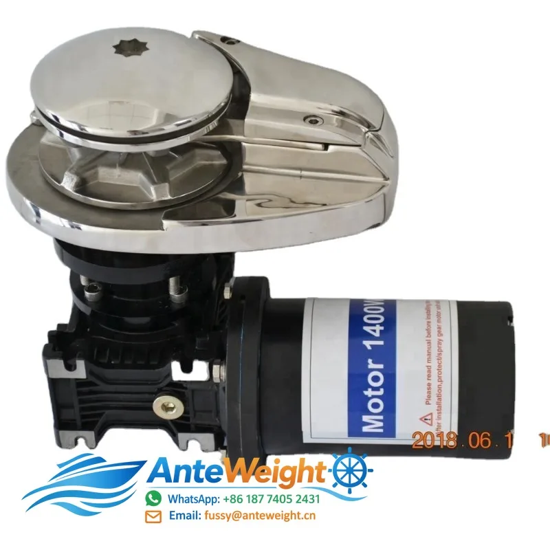 Boat Electric Anchor Vertical Windlass 12v/24v  Winch 400-2000W  Anchor Windlass Gypsy Size 6-13mm