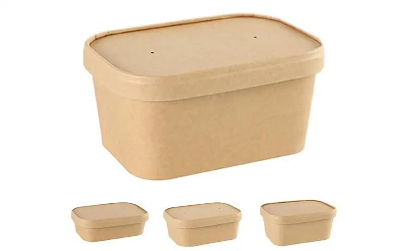 

50pcs Kraft Bakery Take Out Containers Lock Kraft Paper Dried Food Fruit Tea Packaging Pouches Snacks Takeaway Bags for Catering