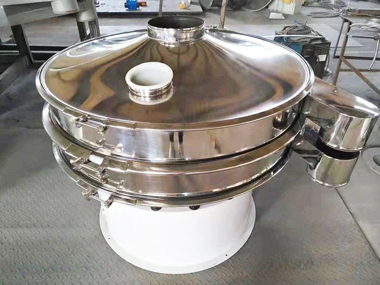 Round powder vibrating screen machine Fine powder vibrating screen machine