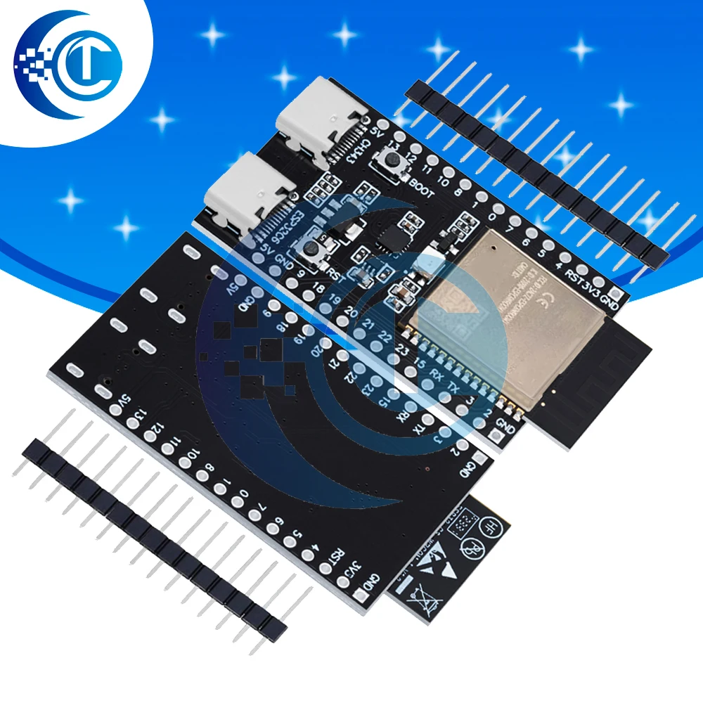 ESP32‑C6‑DevKit C N4R2 Development Board Dual Type‑C WiFi+Bluetooth IoT Core Board for Arduino