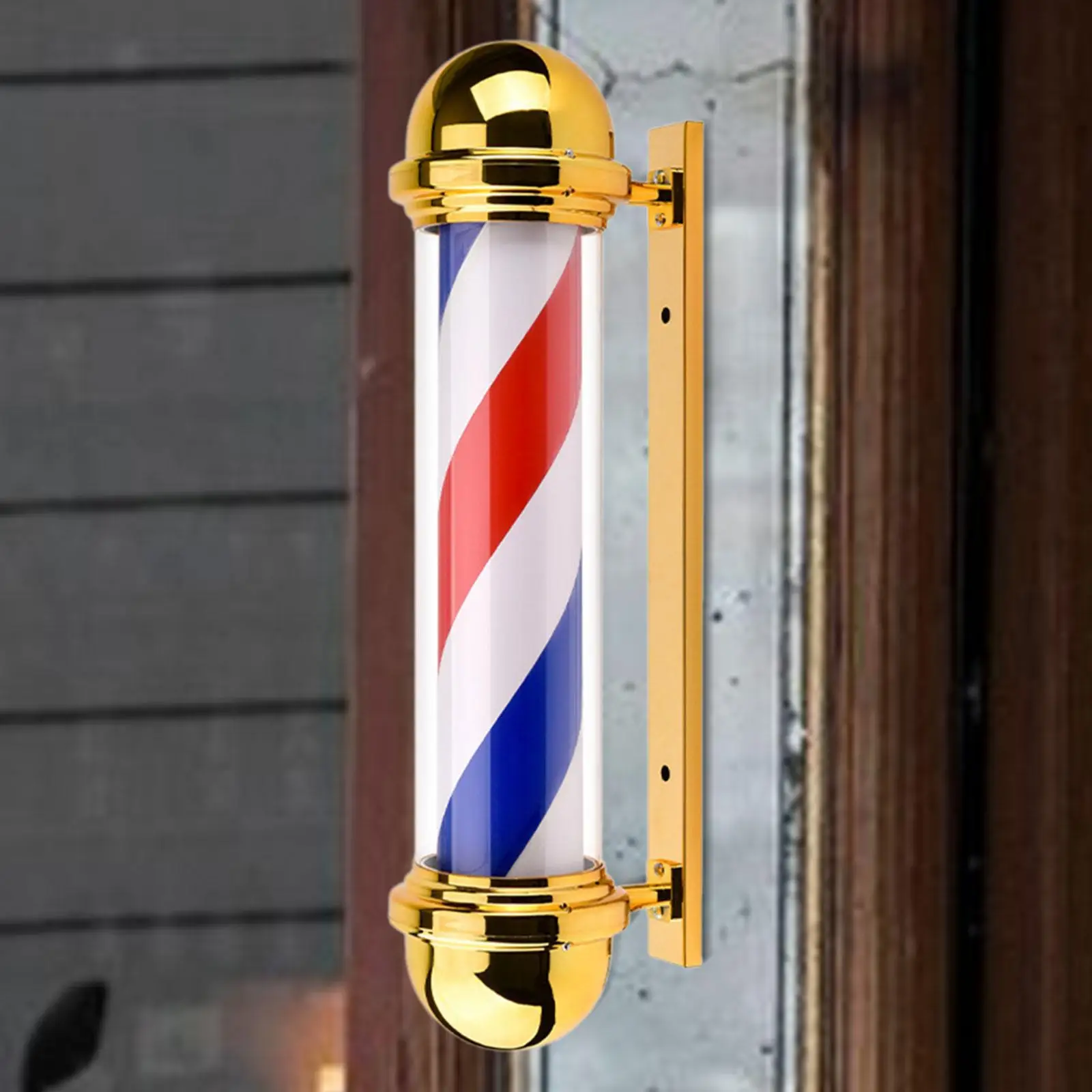 

Barber Pole Light Hairdressing Salon Wall Mount Outdoor Hair Salon Open Sign