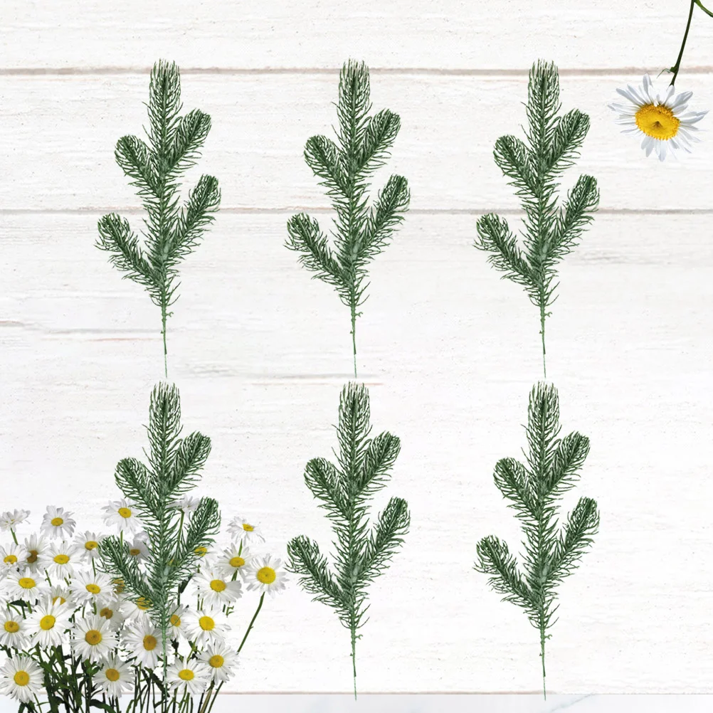 

6Pcs Christmas Tree Hanging Ornaments Lifelike Pet Decorative Leaves Stretchy Pendants for Indoor Outdoor Holiday Party Wedding