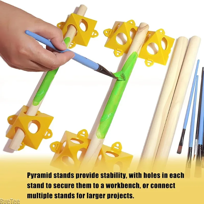 

Pyramid Paint Stands 10-50 Pack Mini Cone Painting Stands Canvas Holder Functional Support Tool Set for Woodworking Painter