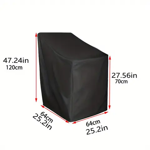210D Oxford Cloth Furniture Cover, Outdoor Chair and Table Cover, Suitable for Courtyard, Garden and Backyard