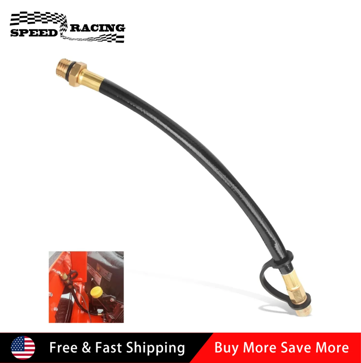 51044-0902 خرطوم تصريف الزيت المطاط والنحاس لمحركات Kawasaki FH FR FS FT FX FR730V FR691V FR651V FR600V Kubota Z412 Z122R