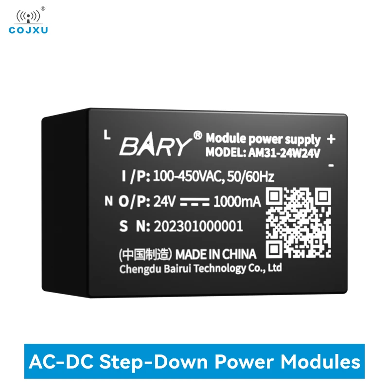 COJXU-AC-DC Step Down Módulo de Alimentação, Baixa Potência, Tamanho Pequeno, Alta Confiabilidade, Baixa Ondulação, AM31-24W24 V, 24 V