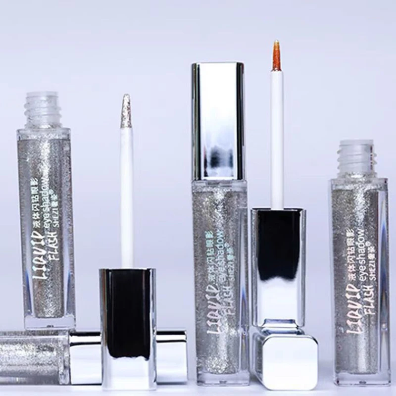 Shezi – surligneur liquide 6.5g, maquillage couché, ver à soie, fard à paupières, lèvres scintillantes, multifonction, diamant, mettant en valeur la beauté