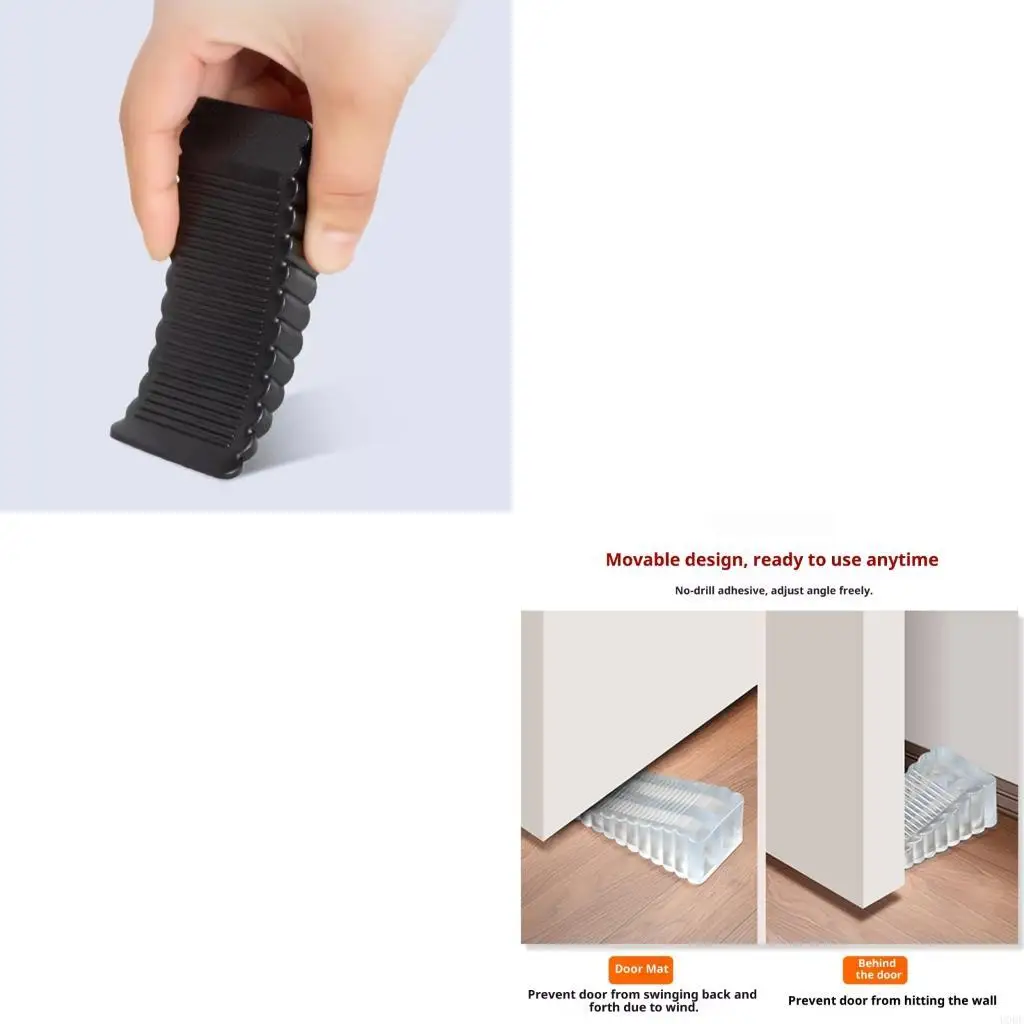 

2Pcs Safety Silicone Door Stop Stoppers Block Door Stops Door Stoppers Home