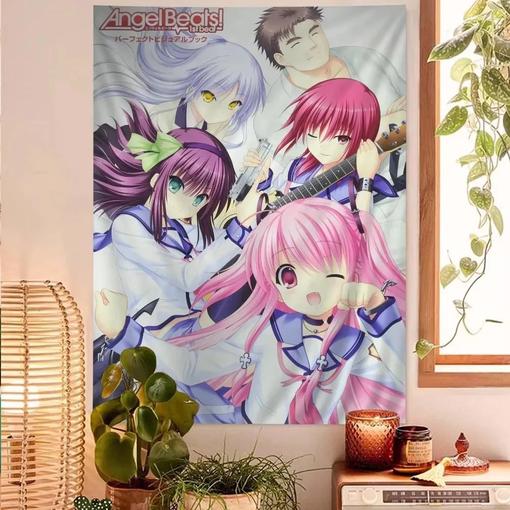 Angel Beats Kanade Japanese Anime Tapestry Dormitory Japanese Tapestry Home Dormitory Tapestry