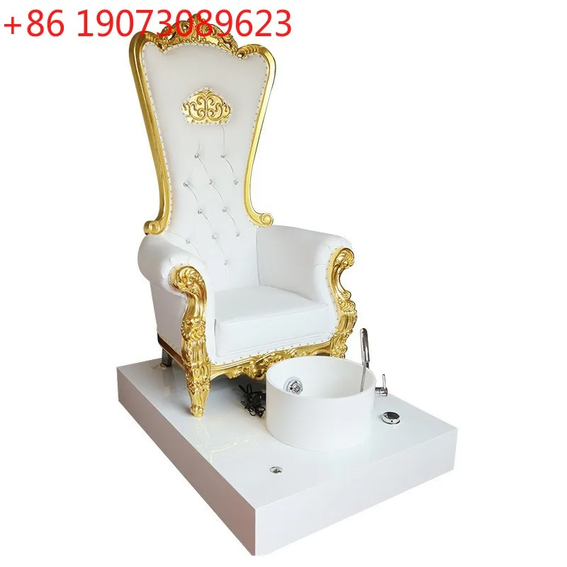 

Стул для ванны для ног в салоне маникюра, сиденье для дизайна ногтей для педикюра, кресло для замачивания ног с высокой спинкой