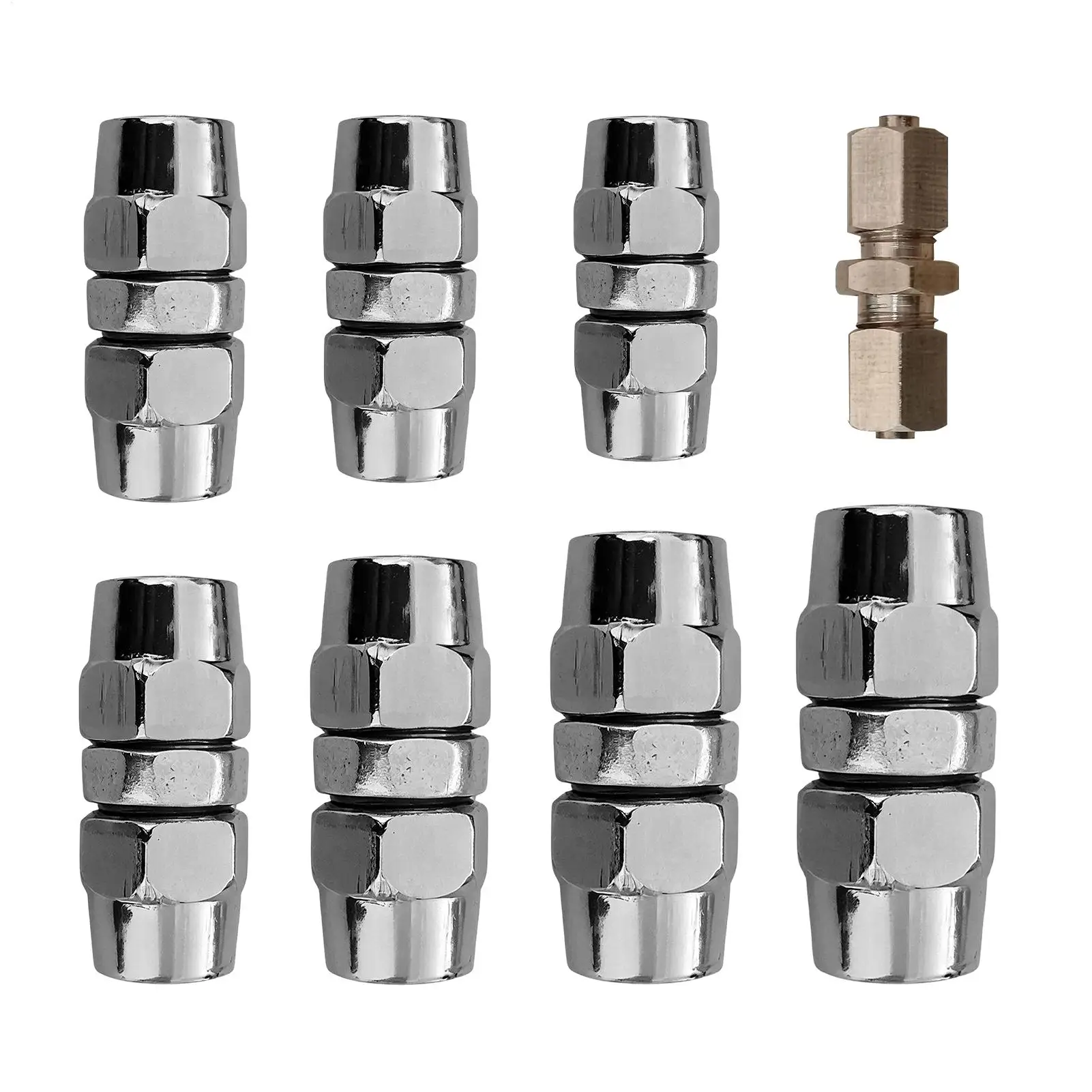

Air Line Quick Connect Fittings 4-16mm Straight Push Heavy Duty Quick Connect Connectors Air Hose Repair Kit For Trucks Trailer