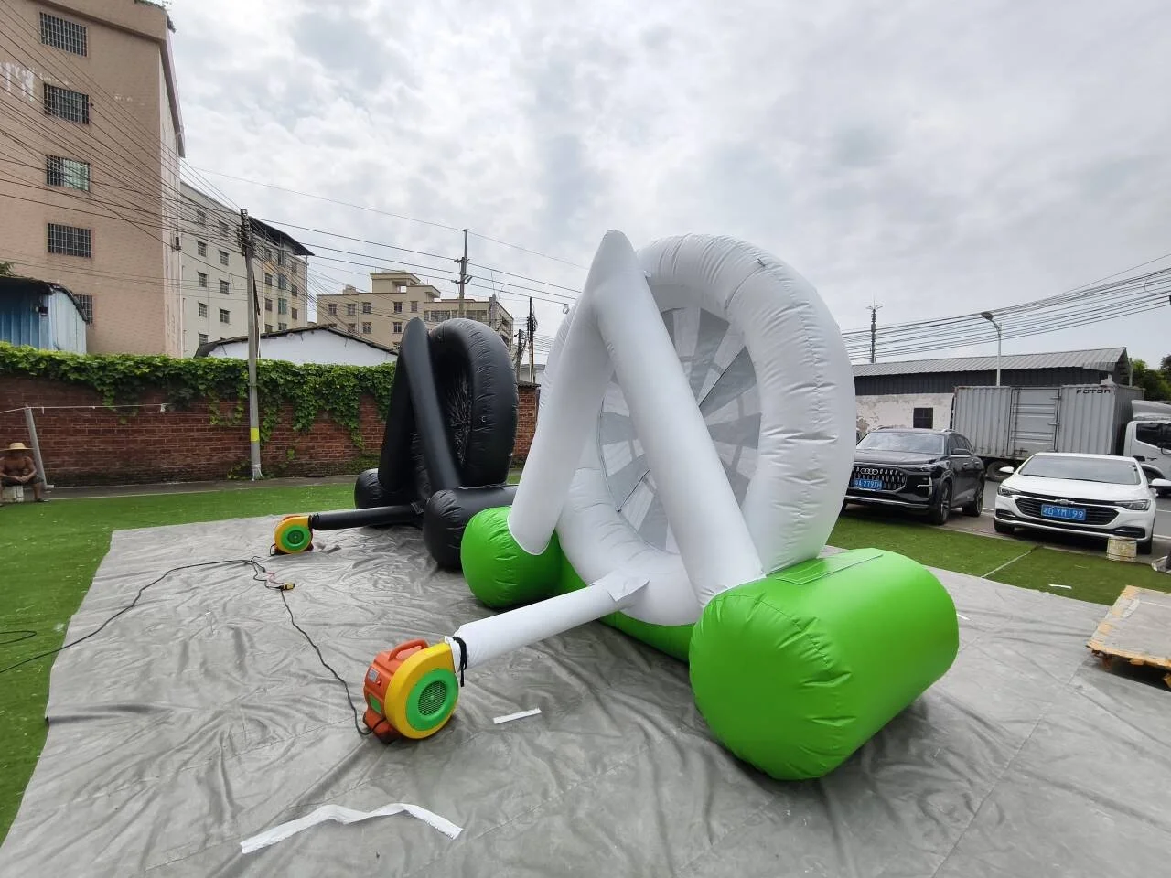Soccer Football Model 4m Power Cord Blower Repair Printed Playground Amusement