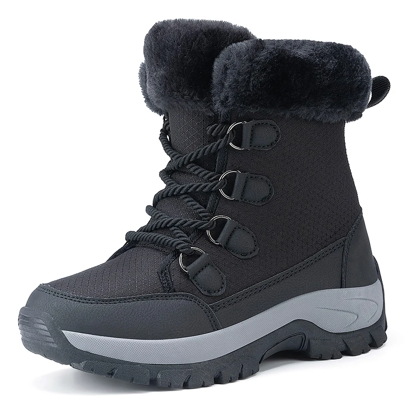 

Winter Hiking Boots Men Women Waterproof Outdoor Sneakers Warm Snow Boots Tactical Hunting Boots Non-slip Trekking Shoes Couples