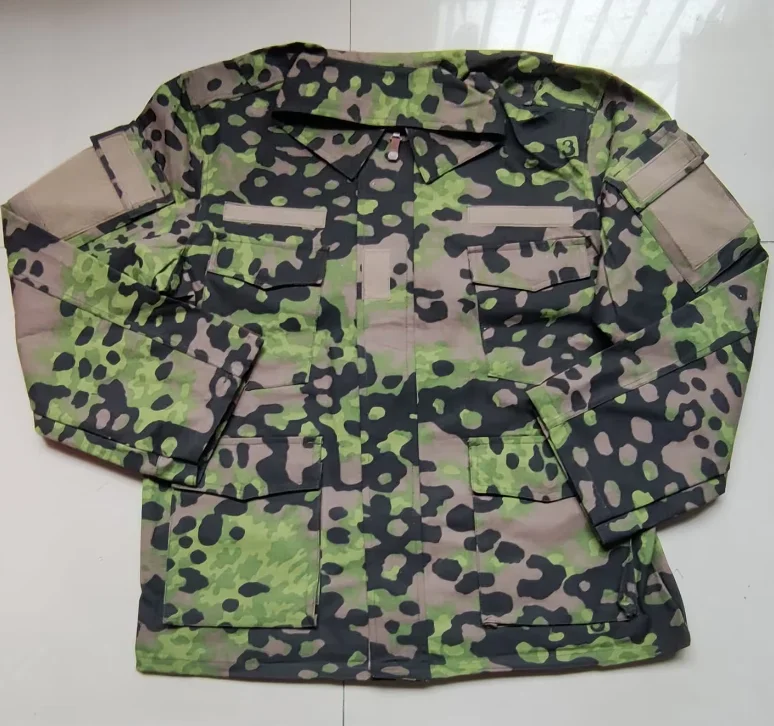 German Planetree Camouflage Uniform Man Include Jacket Pants Vintage Green
