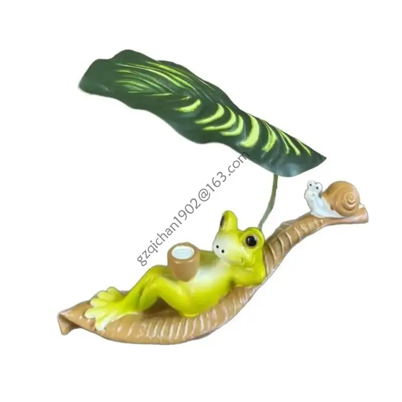 

X7AB Realistic Frogs Sculpture Resins Garden Decoration Outdoor Lawn Ornaments for Yard Patios Farmhouses Decoration