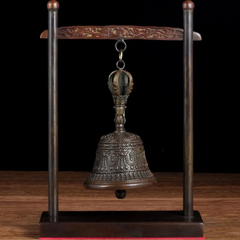 Bronze bell ornament home living room office decoration collection gift
