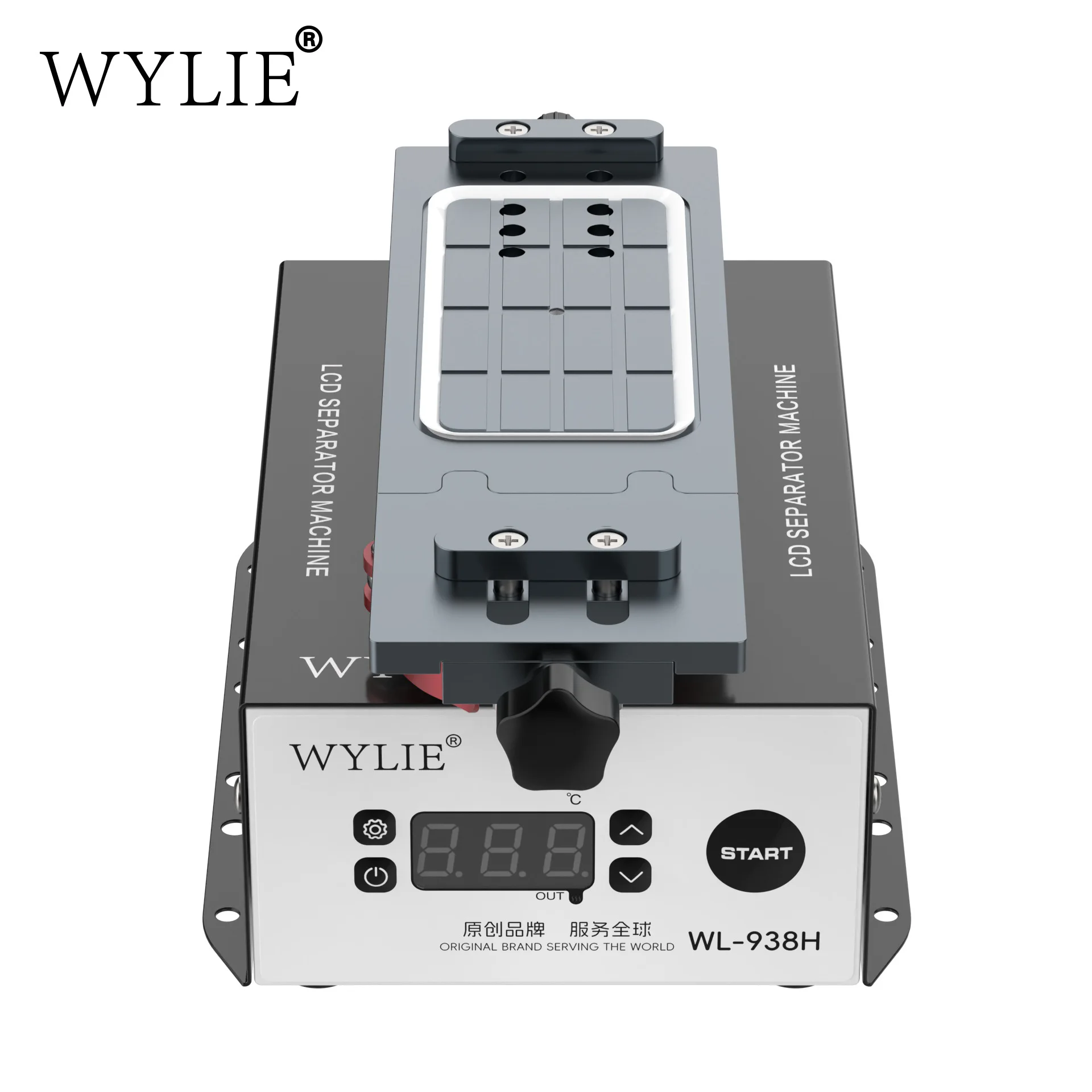 WYLIE WL-938H Phone Screen Separator Machine - Willie Built-in Pump 360 Degree Rotatable for Flat/Curved Display