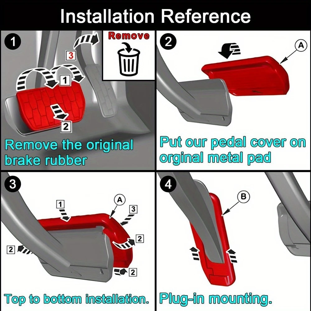 For Peugeot 2008 207 208 308 301 FOR Citroen C4L C4 C3-XR DS 3 4 6 FOR DS3 DS4 DS6 Car Gas Foot Rest Modified Pedal Pad Plate