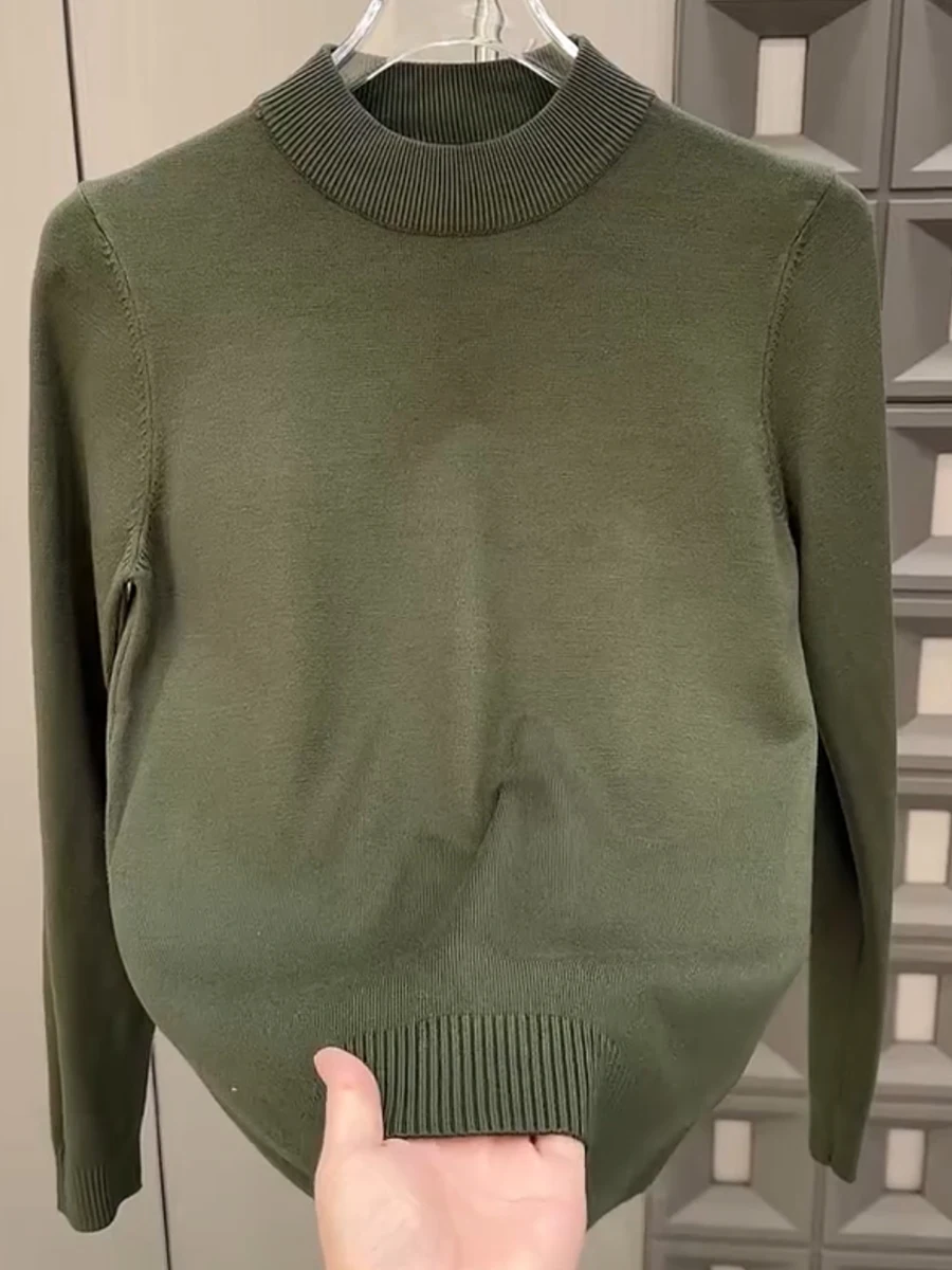 

Men's Classic Color High Quali Long Sve round Ne Casual Knitted Sweater Versatile Net Board Autumn Winter New Ar...