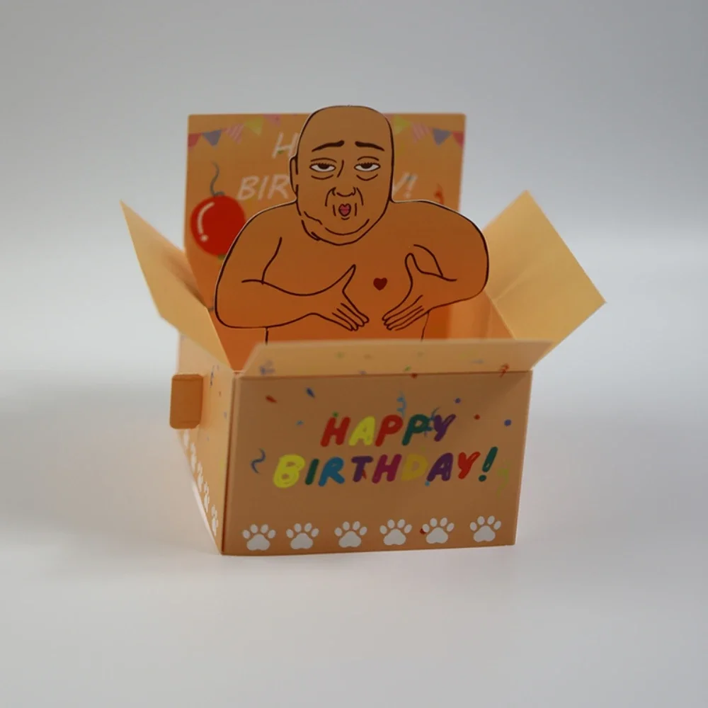 Funny Happy Birthday Pop-Up Birthday Card Cute Desktop Novelty Hilarious Desktop Decoration For Party Fun Office/Home Decor