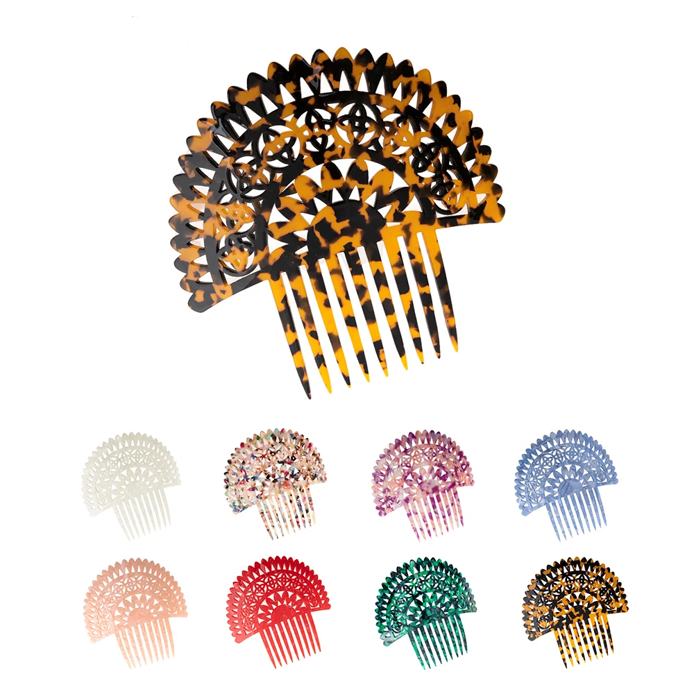 Classic Hair combs for women Acetate hair accessories combs Tortoiseshell Hair jewelry Vintage hairpin Flamenco dancers comb