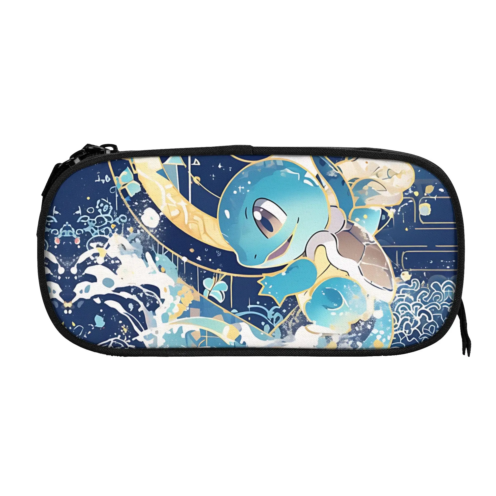 Custom Pokemon Squirtle Water Wave Traditional Large Capacity Bags for Child  Handheld Study Bag for Boys Gilrs Kids