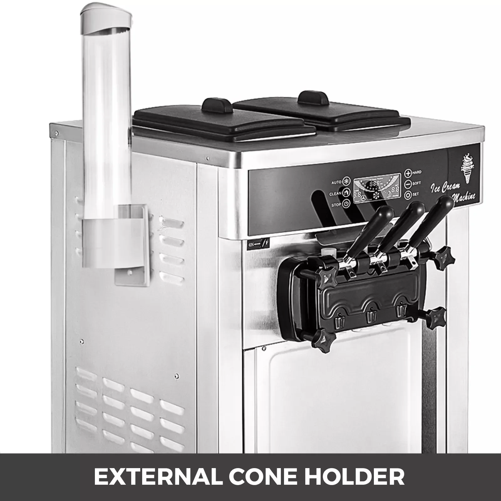 SIHAO-8228 Portable Soft Ice Cream Making Machine Cream Maker Commercial Soft Serve Machine