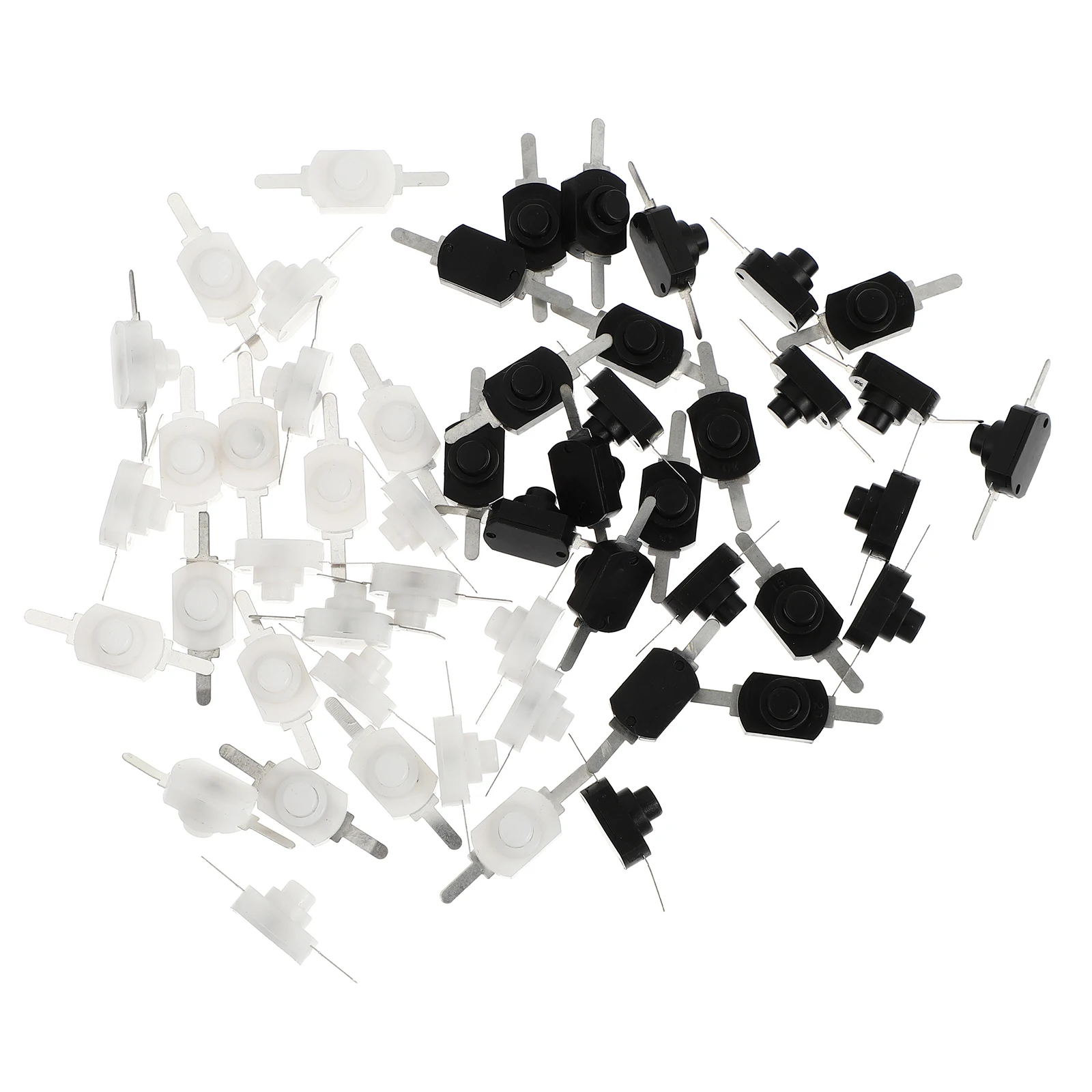 

50Pcs Power Switch Button for Flashlight Push Button Replacement on Off for Electric Torch Remote Control Audio Digital