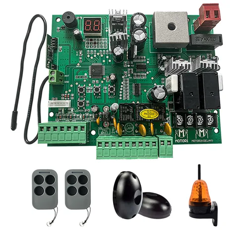Imagen 1 del producto Placa PCB de 24V CC para abridor de puerta batiente de doble brazo automático, Panel de tablero de Control, sistema central de Control inteligente, accesorios de reemplazo