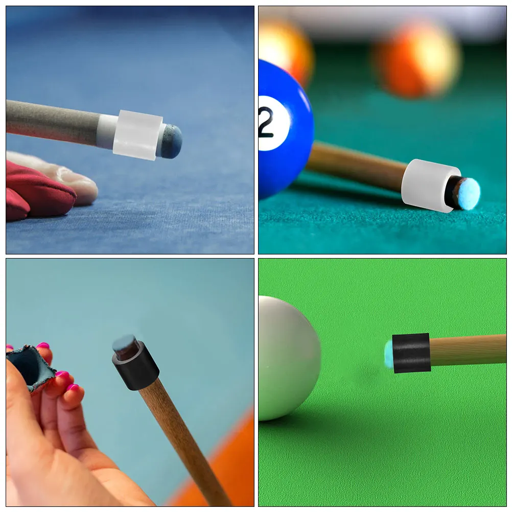 

Plastic Billiard Cue Tip Cover Pool Cues End Protector Snooker Rods Accessory Durable Protection Enhanced Control Club Billiards
