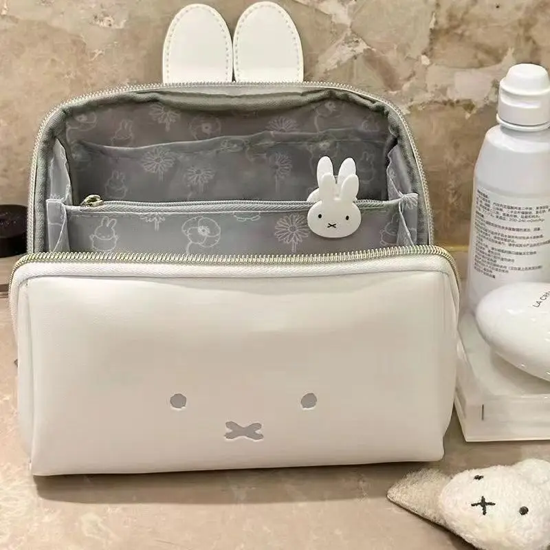 Borsa per il Trucco a Forma di Coniglio Miffy, Multifunzionale, Portatile, per Toilette e Lavabo, Regalo di Compleanno