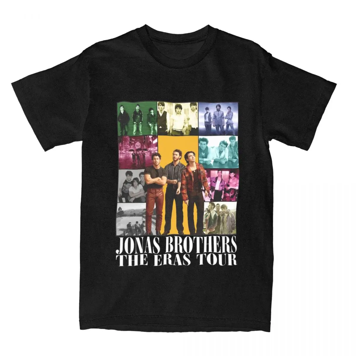 JB The Eras Tour Jona Brother Merch T-Shirts for Men Women Vintage 100% Cotton Summer Tops