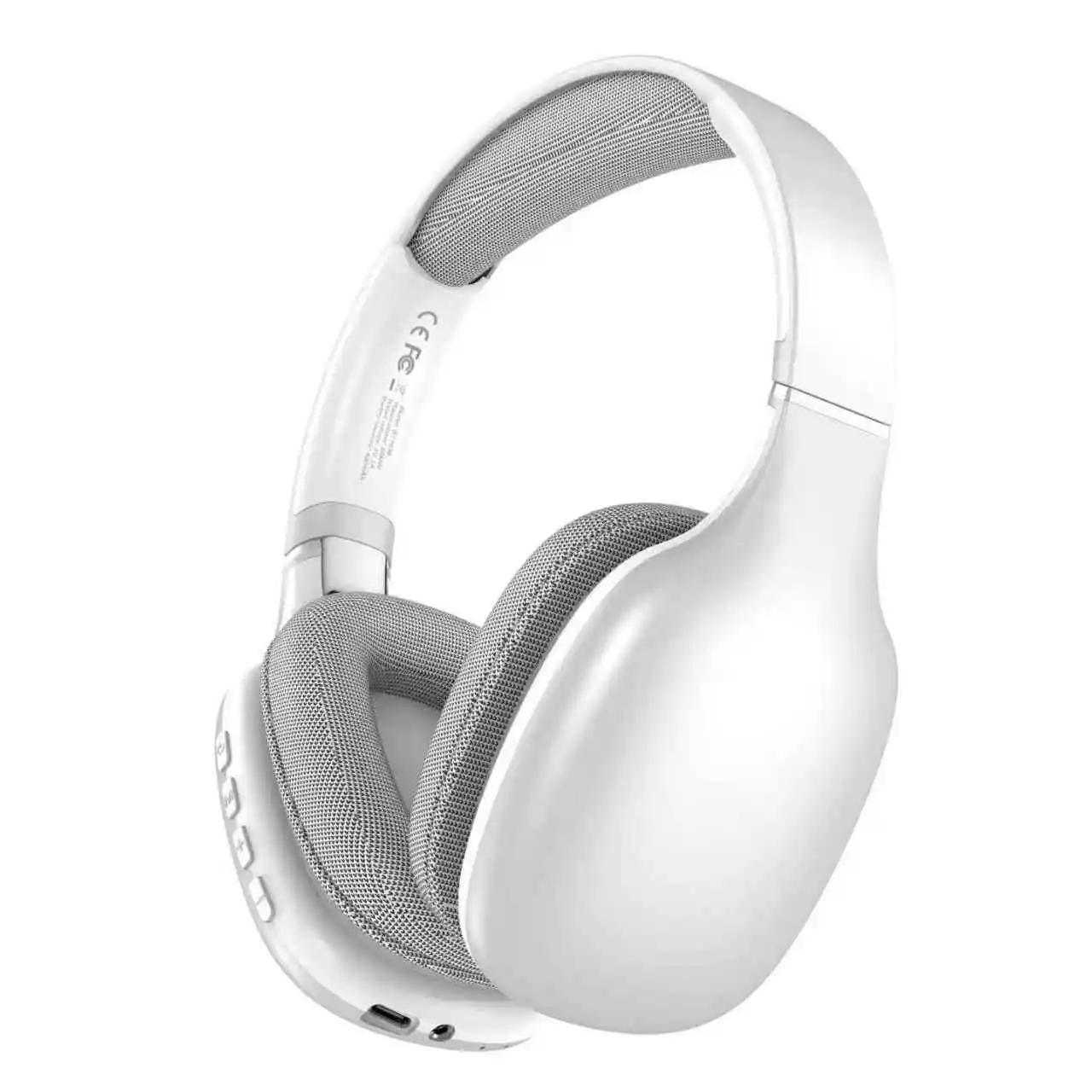 Foldable Wireless Stereo Headphone | 40 Hours Music & Calls| Dual Mode (Wired & Wireless) Gaming Headset, Silver