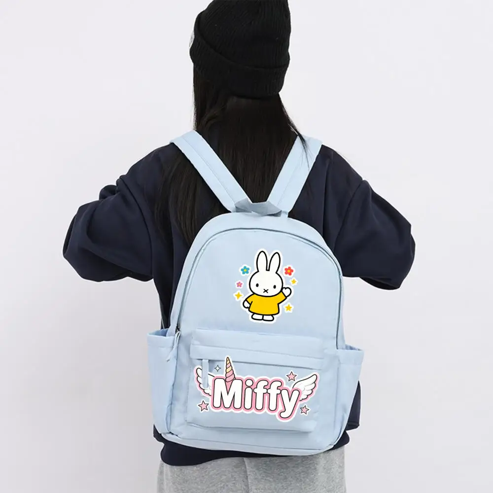 Plecak szkolny Miffy, prosty, ale bardzo atrakcyjny, o dużej pojemności, kreskówkowy i uroczy, najlepszy prezent dla przyjaciół.