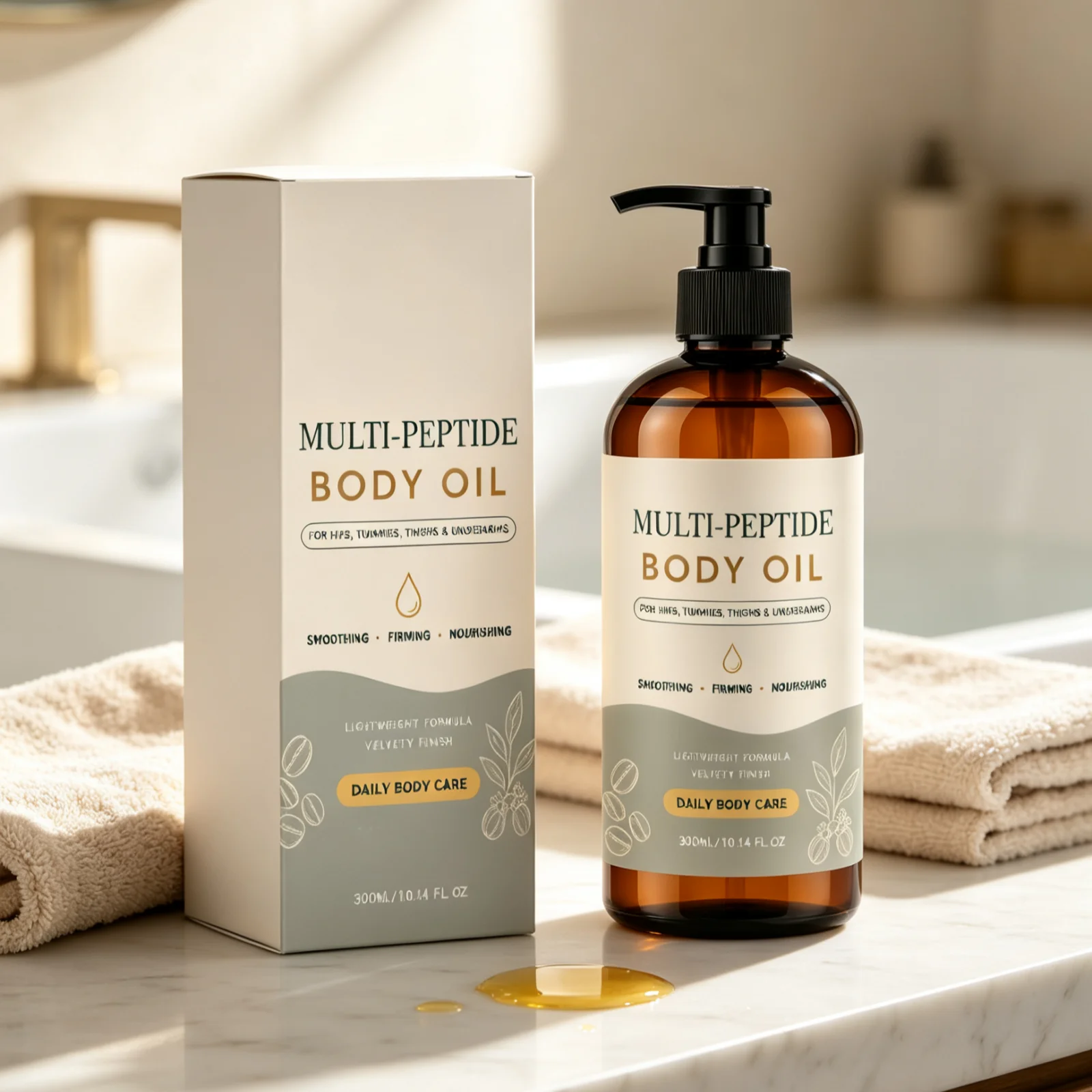 Moisturizing Body Oil Anti Dryness Soft Silky Body Fast Absorbing Nourishing Lightweight Tightening Skin Daily Body Care Oil