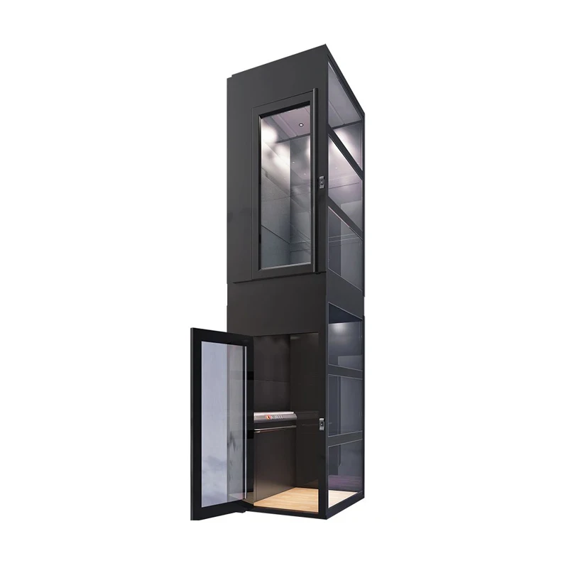 

Home elevator two or four floors small villa indoor and outdoor sightseeing simple duplex loft elderly family self-built house