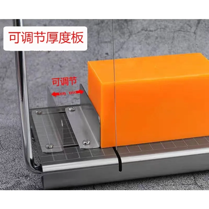Adjustable Soap Cutter DIY Soap Stainless Steel Cutting Table Butter Cheese Steel Wire Slicer