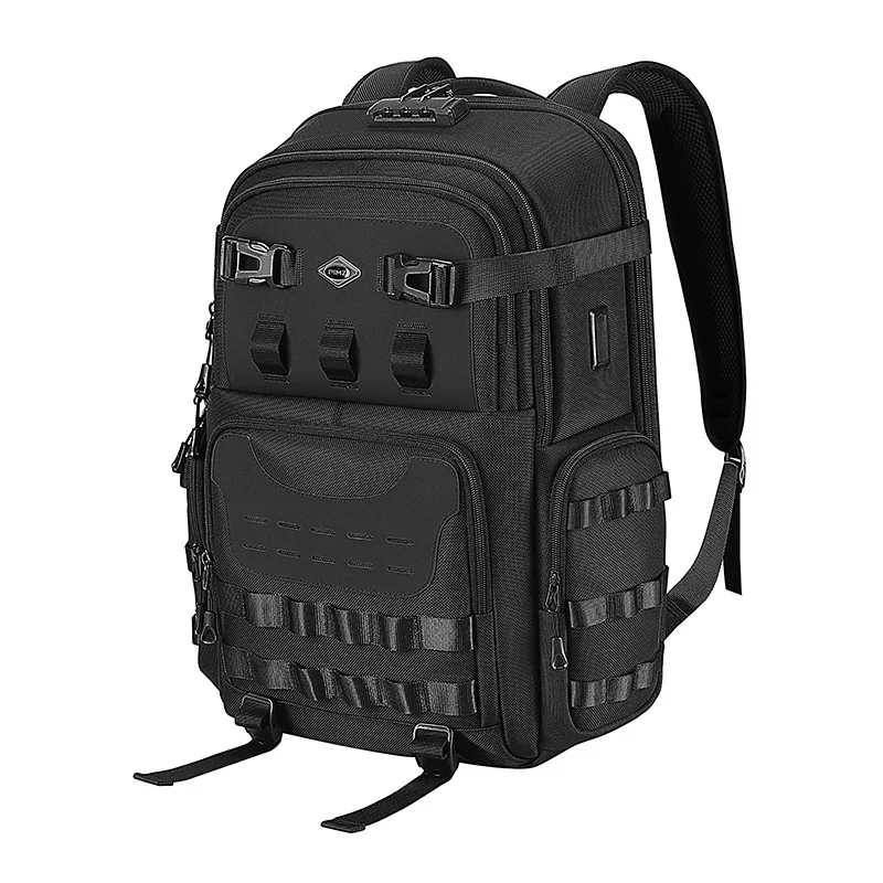 Trendy Multifunctional Men's Travel Outdoor Hiking Large-capacity Backpack With Password Lock Anti-theft Computer Bag