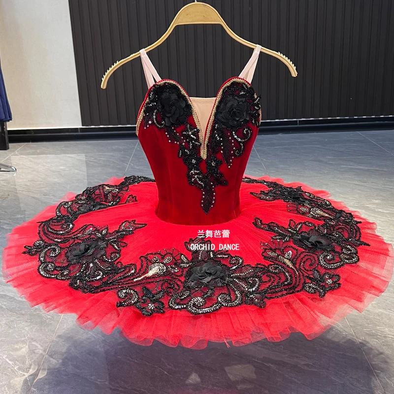

BT01394 Professional Custom Size Custom Color Kids Girls Women Adult Red Ballet Tutu Costumes