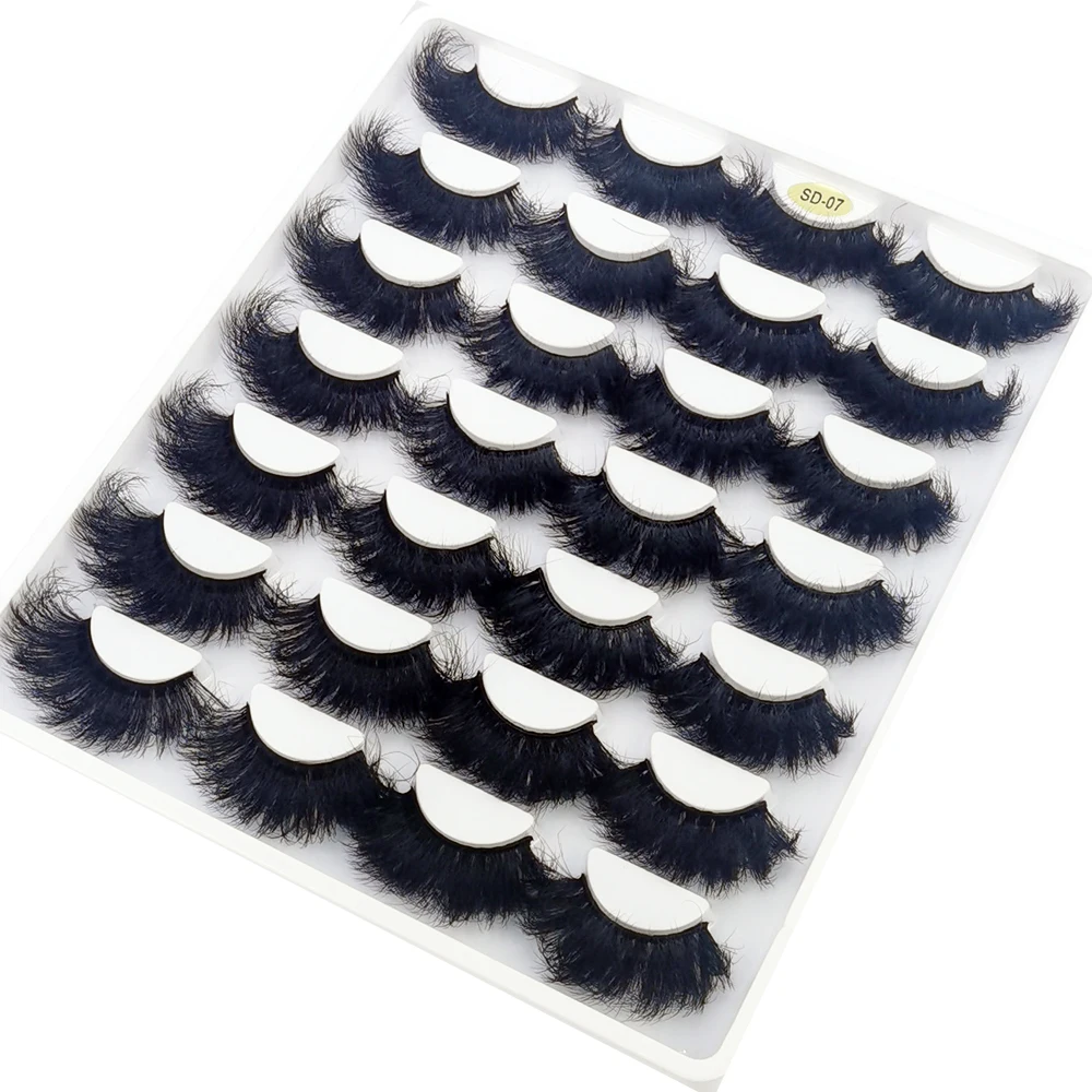 14 Pairs Eyelashes 25mm Faux Mink Eyelashes Long Lasting Fluffy Mink Lashes Dramatic Volume lashes