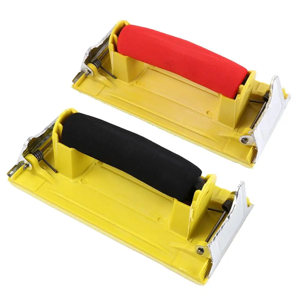 

Portable Manual Sandpaper Holder Convenient Square Hand Sander Lightweight Soft Handle Polishing Sandpaper Holder Grinding