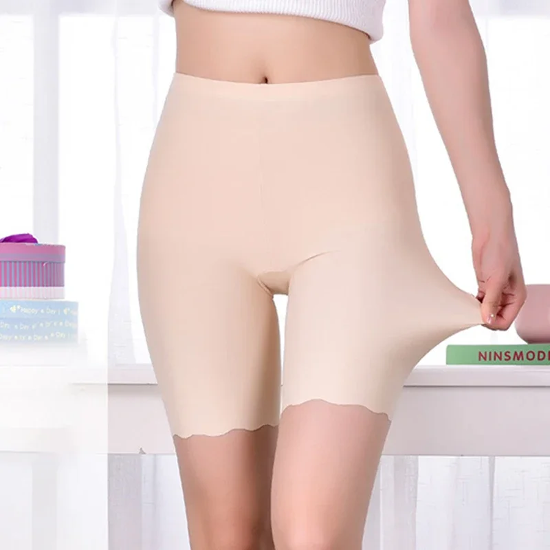 

Seamless Safety Short Pants Summer Women Plus Size Boxers For Female Anti Rub Safety Shorts Under Skirt Panties Underwear 3XL