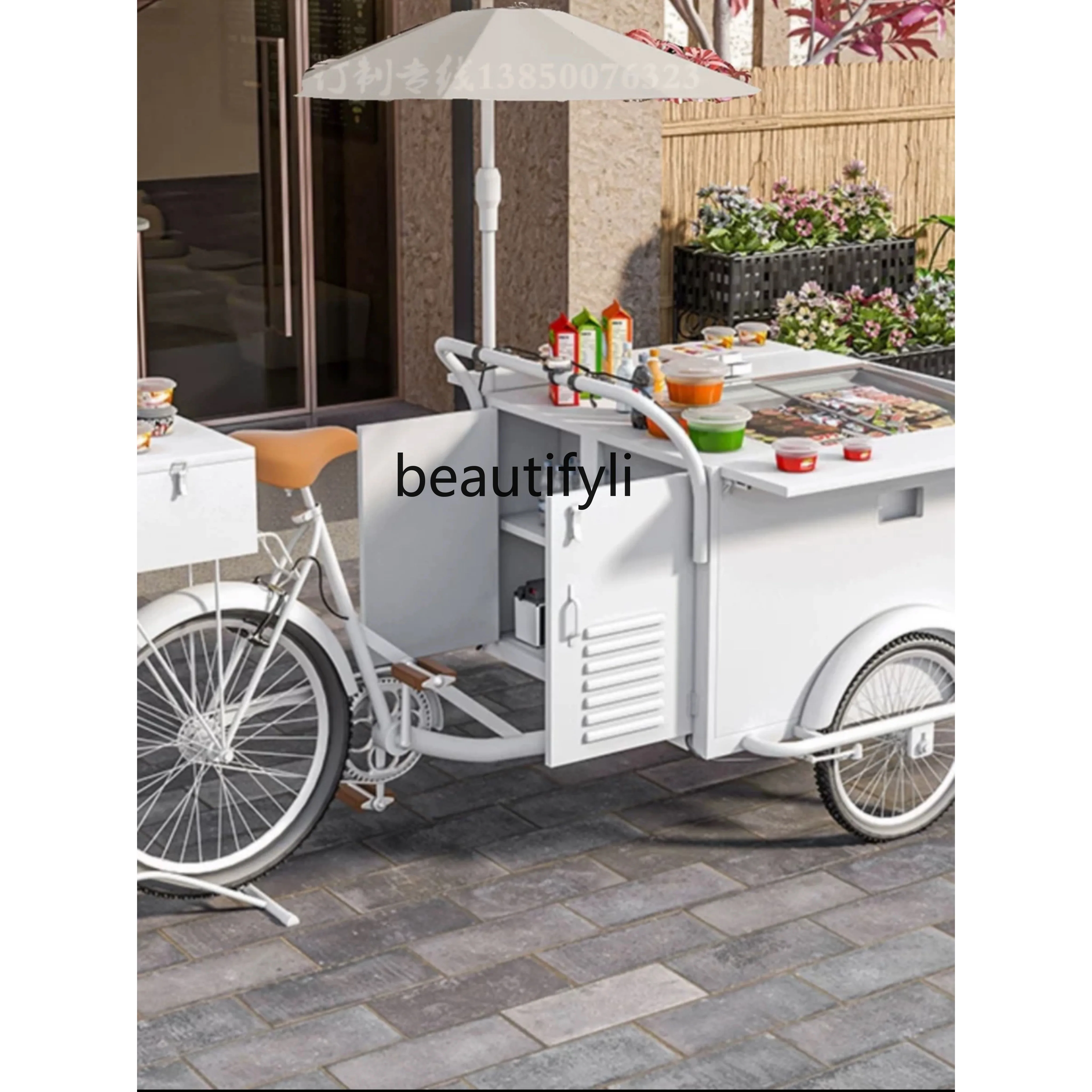 

yj24 Mobile riding upside down donkey for sale, display cabinet, multi-functional shopping mall display with refrigerator
