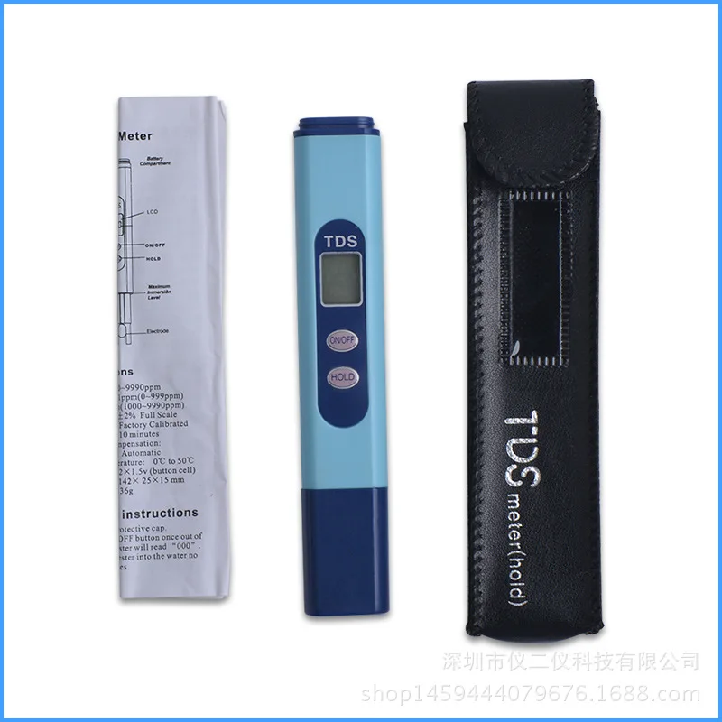 For TDS value test pen, drinking water impurity content hardness test, water quality test, high-precision chip portable water qu