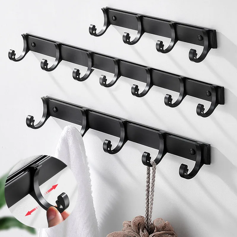 Aluminum Hook Multi-function Metal Hanging Hook Clothing Hanger Clasp Holder Kitchen Bathroom Storage Tool  for Wall Bathroom