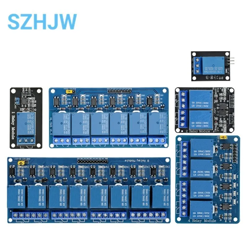 5V 1 2 4 6 8 Channel Relay Module With Optocoupler KY-019 1/2/4/6/8 Way For Arduino