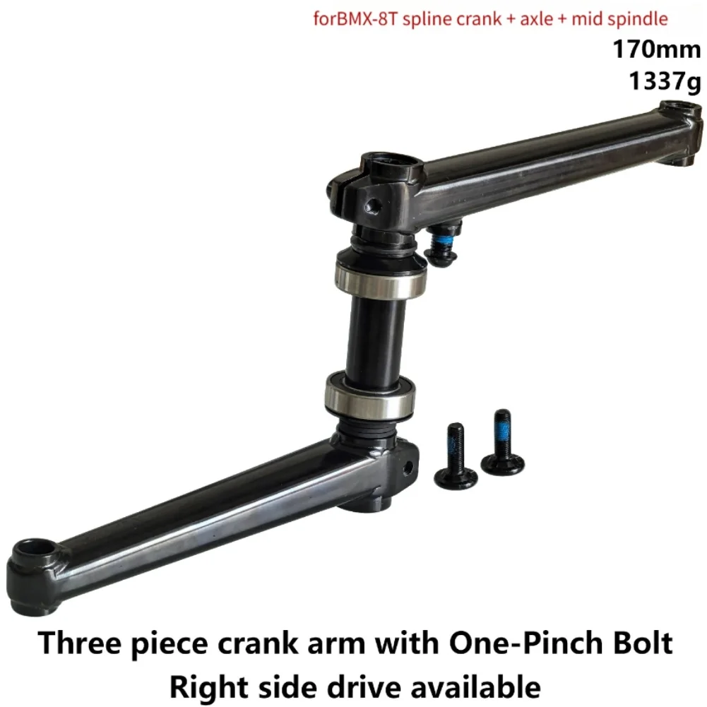 Seamless Crank Integration 8 Tooth Crankset Sealed BB Crankset 230*160*50mm 170mm Crank Set High Strength Material